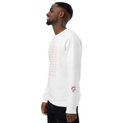 RELIGIÓN VERDE · HOJAS DE JUEGO LIBRE · “Earth Net Blush” · Sudadera unisex orgánica raglán