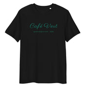 Cafe Vert printed on different color Unisex T-Shirts 
