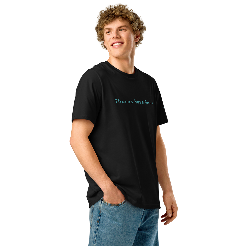GREEN RELIGION · SPOKEN LEAF · “Thorns Have Roses” · Unisex Cotton T-Shirt