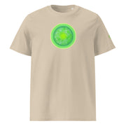 GREEN RELIGION · CANOPY LINES · “Green Sun” · Colors Unisex Organic Ribbed Neck T-Shirt