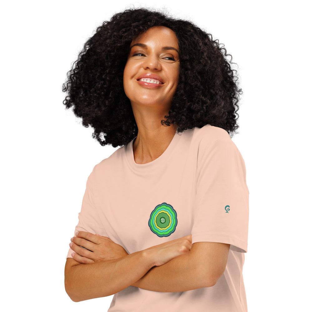 GREEN RELIGION · ORIGIN G · Unbounded Bloomin · Unisex Organic Ribbed Neck T-Shirt
