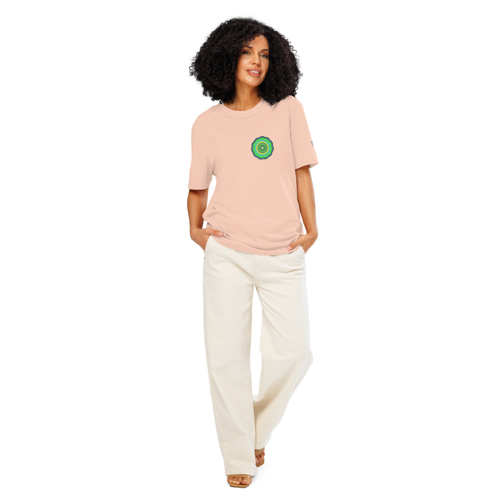 GREEN RELIGION · ORIGIN G · Unbounded Bloomin · Unisex Organic Ribbed Neck T-Shirt