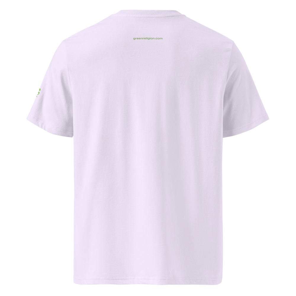 GREEN RELIGION · CANOPY LINES · “Green Sun” · Colors Unisex Organic Ribbed Neck T-Shirt