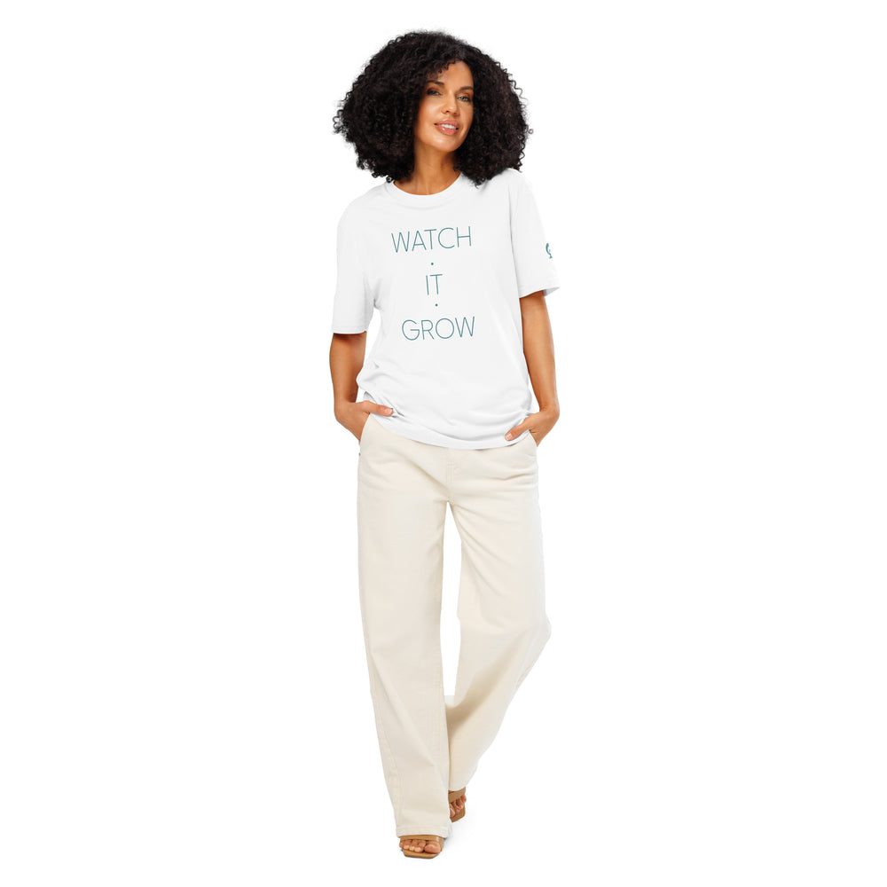 GREEN RELIGION · SPOKEN LEAF · “WATCH IT GROW” · Unisex Organic T-Shirt