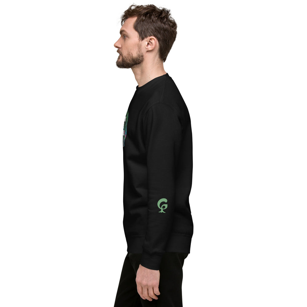 RELIGIÓN VERDE · HOJA HABLADA · “ANTES DE HABLAR” · Sudadera unisex de algodón