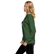 GREEN RELIGION · TRUE TREES · “Ring Field” · Jelly-Aqua · Unisex Cotton Sweatshirt