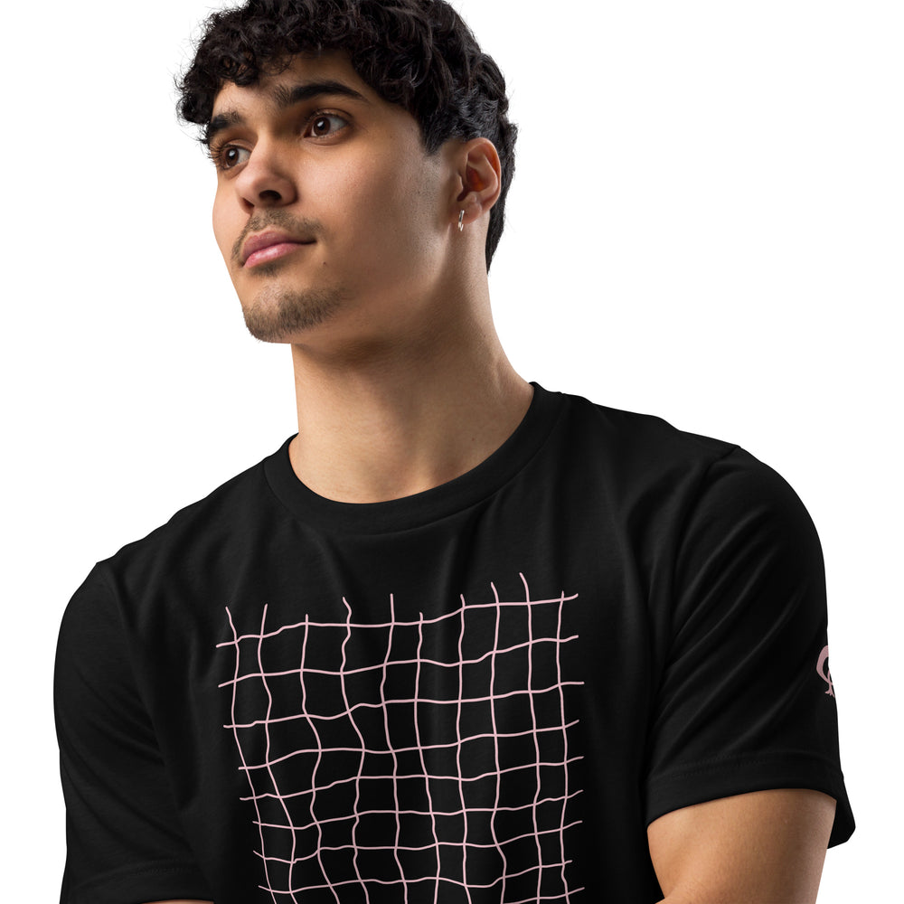 GREEN RELIGION · FREE PLAY LEAVES · “Earth Net Blush” · Unisex staple eco t-shirt