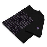 RELIGIÓN VERDE · HOJAS DE JUEGO LIBRE · “Earth Net Plum” · Camiseta ecológica unisex básica