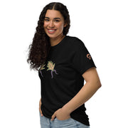 RELIGIÓN VERDE · HOJAS DE JUEGO LIBRE · “Duo Dance Clay” · Camiseta ecológica unisex básica