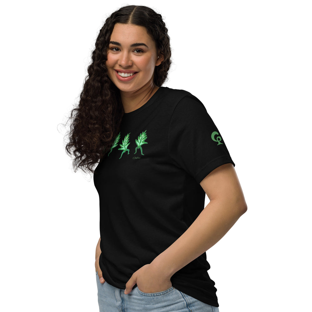 GREEN RELIGION · FREE PLAY LEAVES · “Green Groove Four” · Unisex Staple Eco T-Shirt