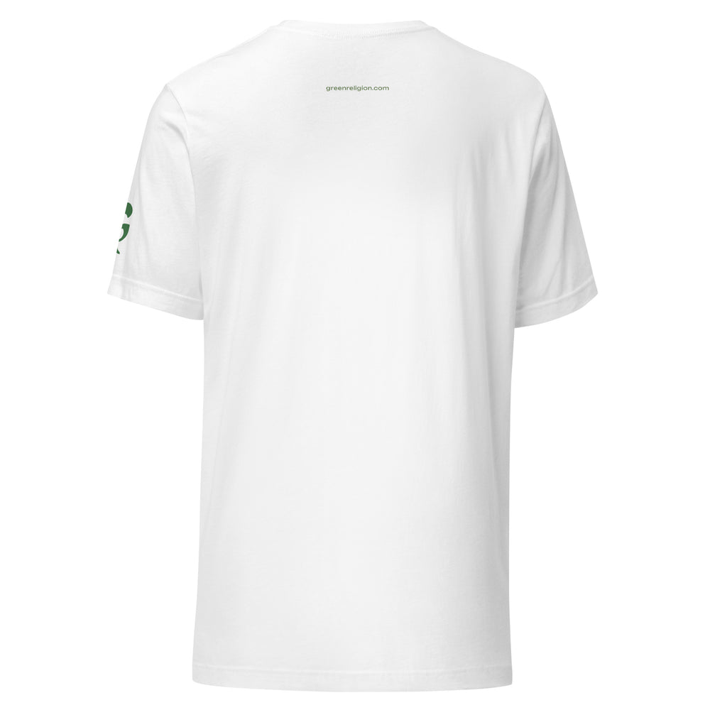 GREEN RELIGION · FREE PLAY LEAVES · “Duo Dance Green” · Unisex Staple Eco T-Shirt