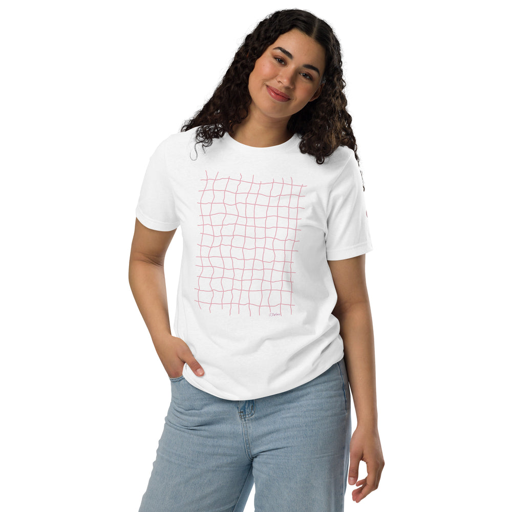 GREEN RELIGION · FREE PLAY LEAVES · “Earth Net Blush” · Unisex staple eco t-shirt
