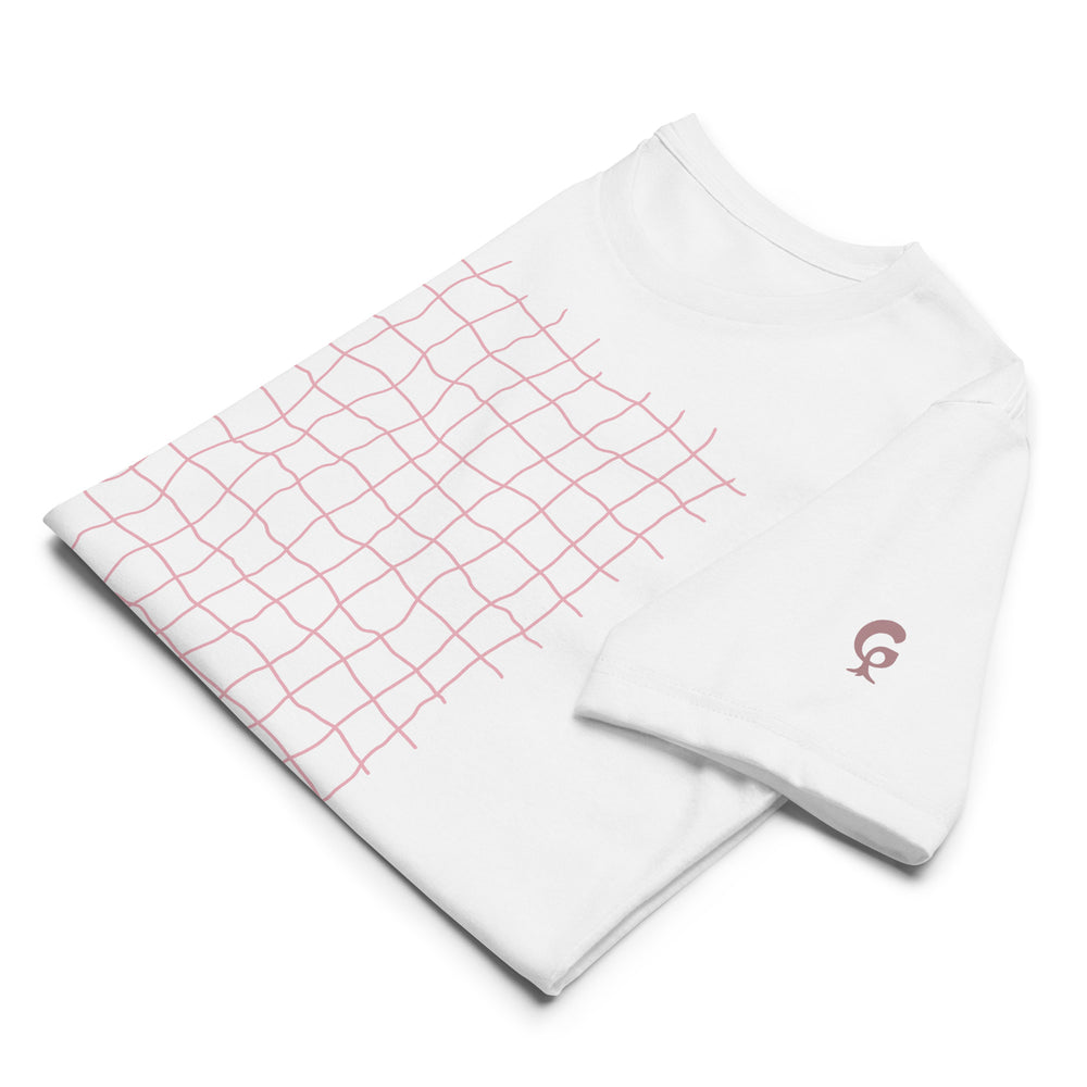 GREEN RELIGION · FREE PLAY LEAVES · “Earth Net Blush” · Unisex staple eco t-shirt