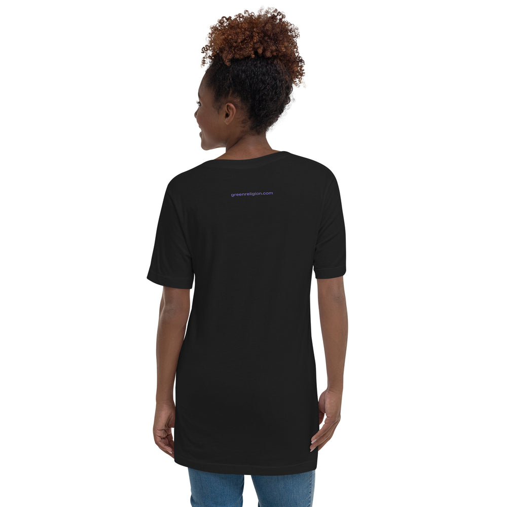 GREEN RELIGION · SPOKEN LEAF · “Picnic Planet” · Unisex V-Neck T-Shirt