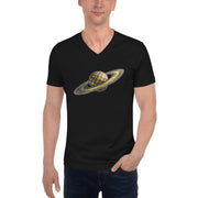 GREEN RELIGION · SPOKEN LEAF · “Picnic Planet” · Unisex V-Neck T-Shirt