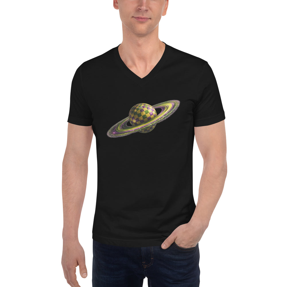 GREEN RELIGION · SPOKEN LEAF · “Picnic Planet” · Unisex V-Neck T-Shirt