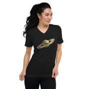 GREEN RELIGION · SPOKEN LEAF · “Picnic Planet” · Unisex V-Neck T-Shirt