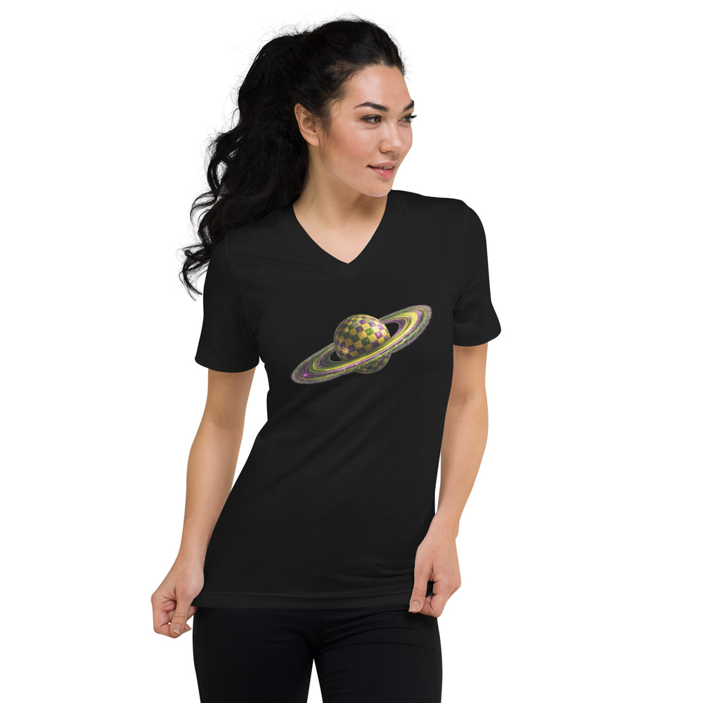 GREEN RELIGION · SPOKEN LEAF · “Picnic Planet” · Unisex V-Neck T-Shirt