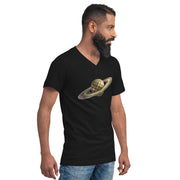 GREEN RELIGION · SPOKEN LEAF · “Picnic Planet” · Unisex V-Neck T-Shirt