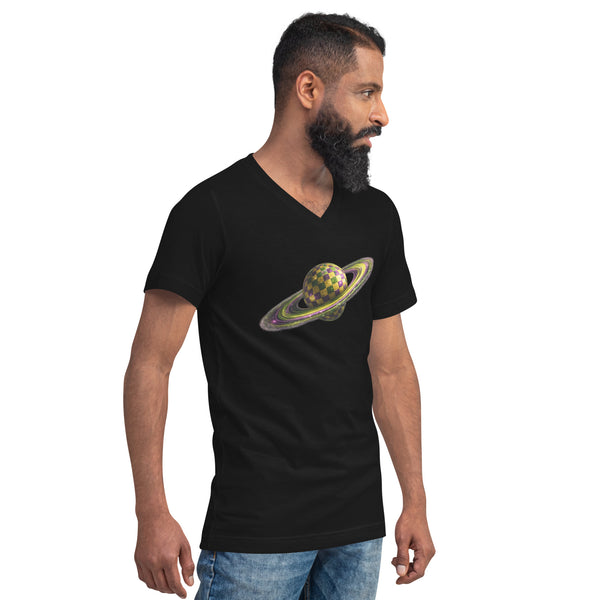 GREEN RELIGION · SPOKEN LEAF · “Picnic Planet” · Unisex V-Neck T-Shirt