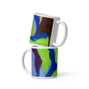 GREEN RELIGION · TRUE TREES · “By the Bay Roots” · 2026 Print Edition · White Glossy Mug