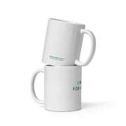 GREEN RELIGION · SPOKEN LEAF · “I Would for Flowers” · 11 oz White glossy mug