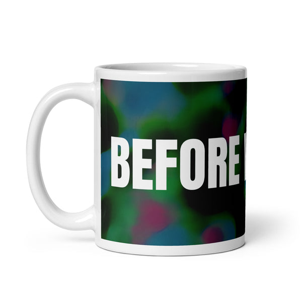 GREEN RELIGION · THE SPOKEN LEAF · “Before We Spoke” · 2026 Print Edition · White Glossy Mug