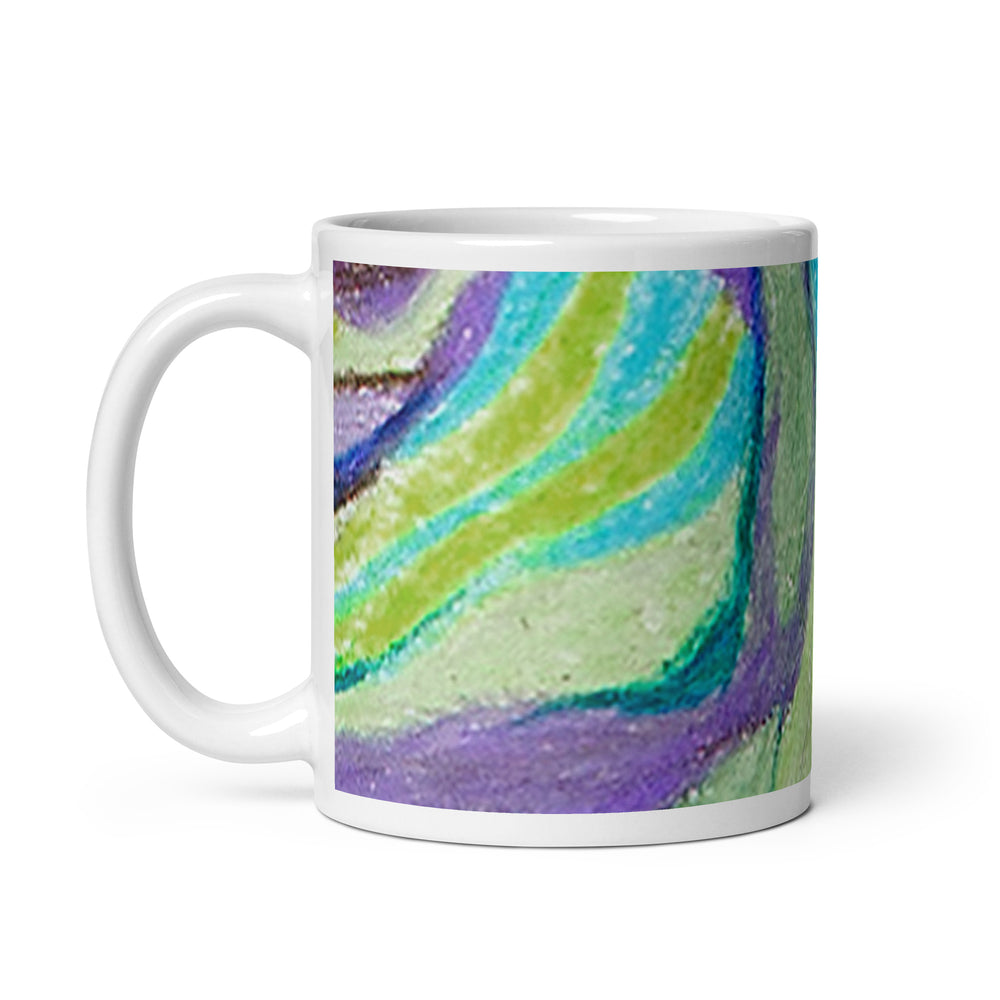 GREEN RELIGION · TRUE TREES · “Bird Lover Roots” · 2026 Print Edition · White Glossy Mug