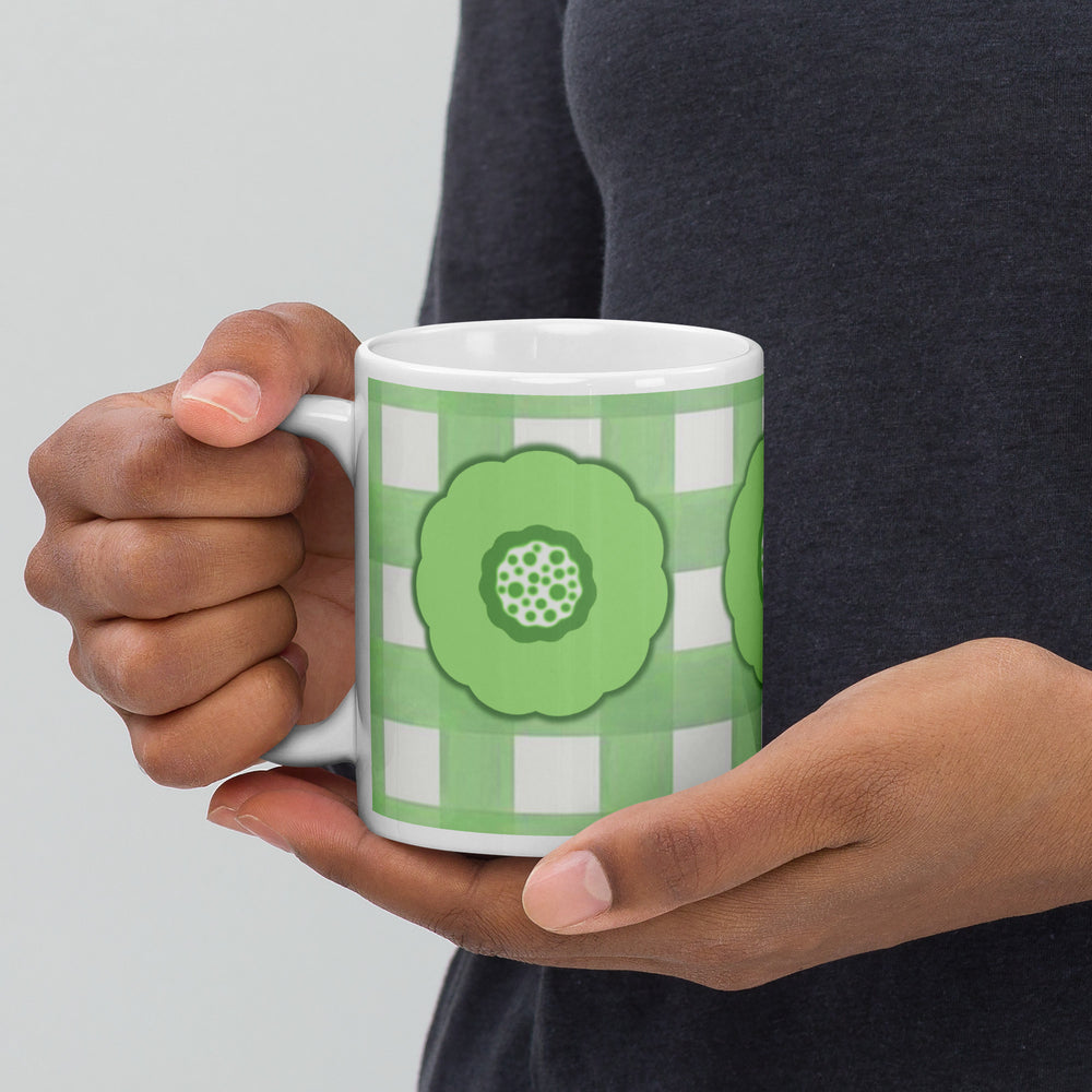 GREEN RELIGION · ORIGIN BLOOM · Eleven · 2026 Print Edition · 11 oz Glossy Ceramic Mug