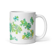 GREEN RELIGION · TRUE TREES · “Bird Lover” · 2026 Print Edition · White Glossy Mug
