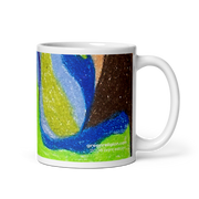 GREEN RELIGION · TRUE TREES · “By the Bay Roots” · 2026 Print Edition · White Glossy Mug