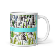 RELIGIÓN VERDE · HOJA HABLADA · “MENTALIDAD ÁRBOL” · Taza blanca brillante de 325 ml · Edición impresa 2026