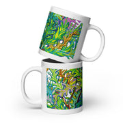 GREEN RELIGION · TRUE TREES · “Leaves Alive” · 2026 Print Edition · White Glossy Mug