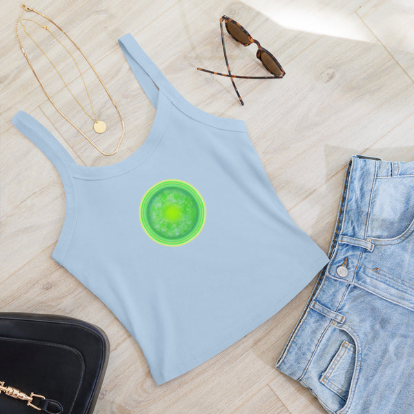 GREEN RELIGION · Green Sun · Women’s Micro-Rib Tank Top