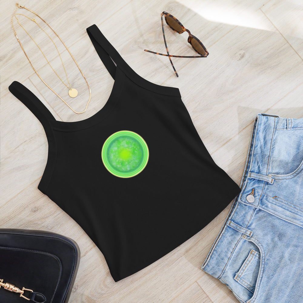 GREEN RELIGION · Green Sun · Women’s Micro-Rib Tank Top