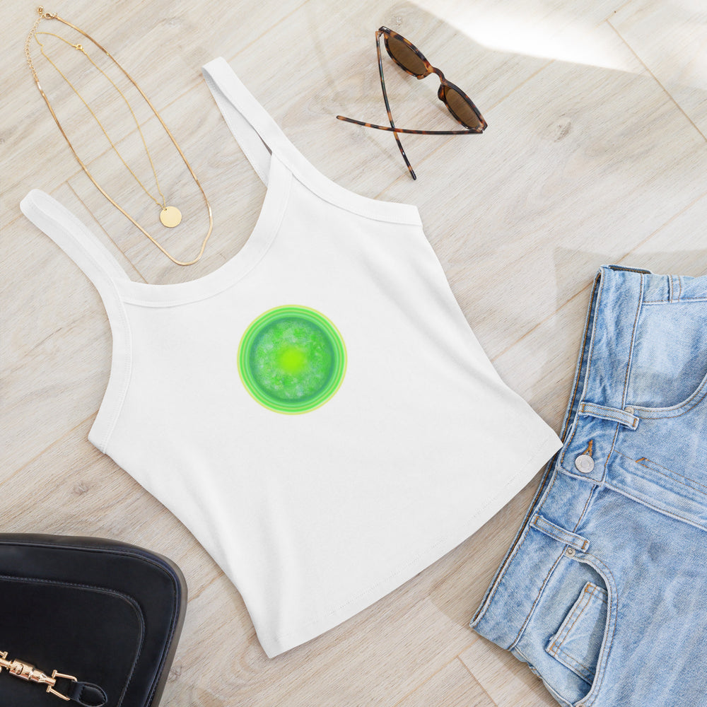 GREEN RELIGION · Green Sun · Women’s Micro-Rib Tank Top