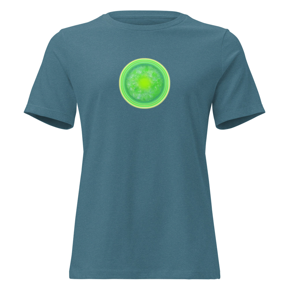 GREEN RELIGION · Green Sun · Women’s Relaxed Cotton T-Shirt