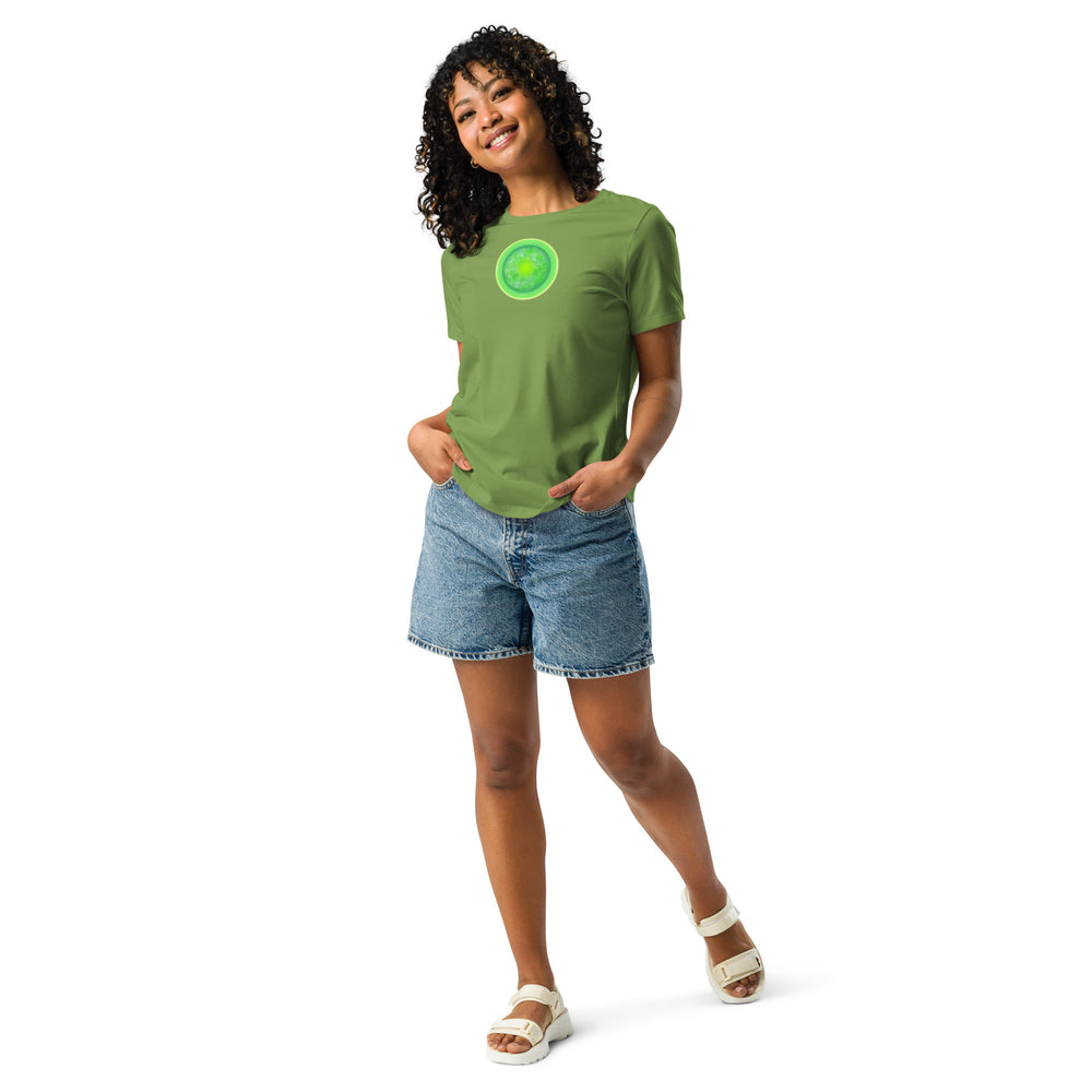 GREEN RELIGION · Green Sun · Women’s Relaxed Cotton T-Shirt