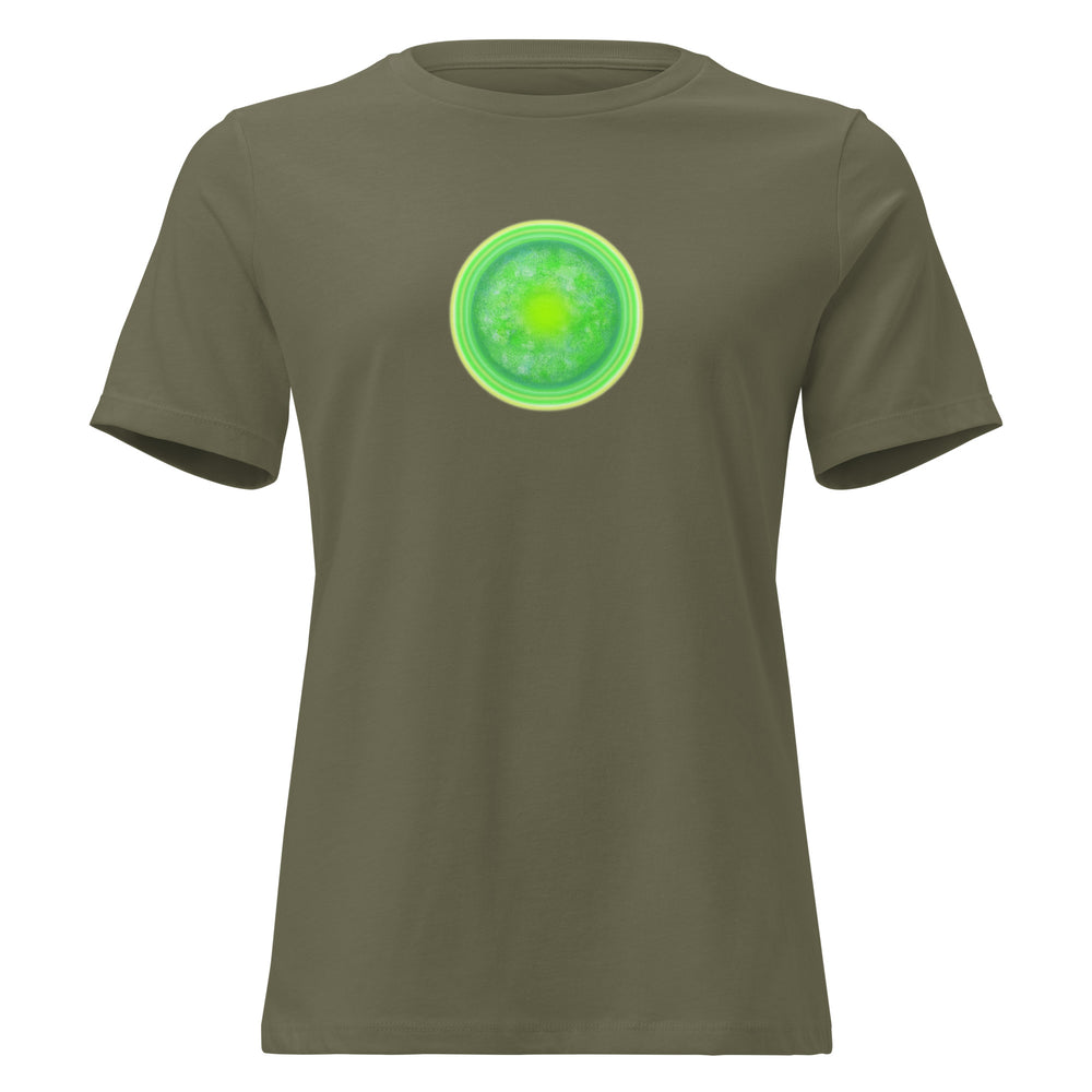 GREEN RELIGION · Green Sun · Women’s Relaxed Cotton T-Shirt
