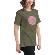 GREEN RELIGION · UNBOUNDED BLOOM · “Pastel Rose” · Women’s Relaxed T-Shirt