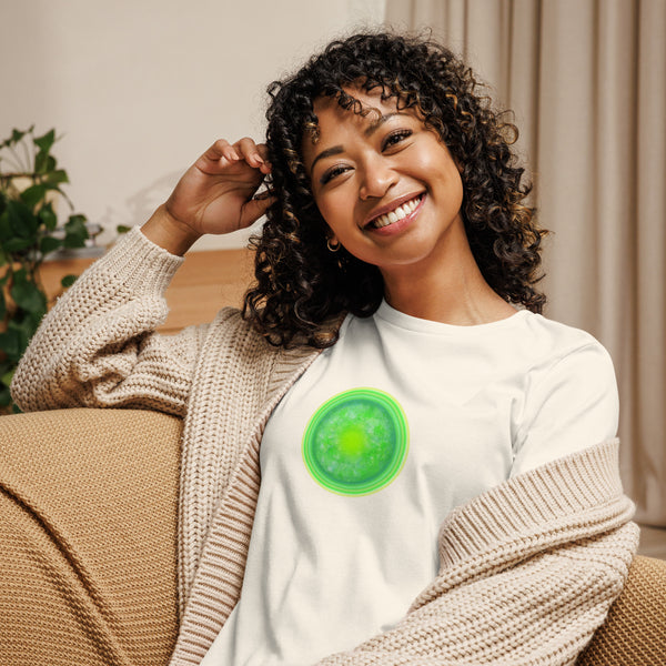 GREEN RELIGION · Green Sun · Women’s Relaxed Cotton T-Shirt