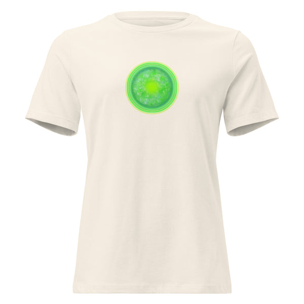 GREEN RELIGION · Green Sun · Women’s Relaxed Cotton T-Shirt