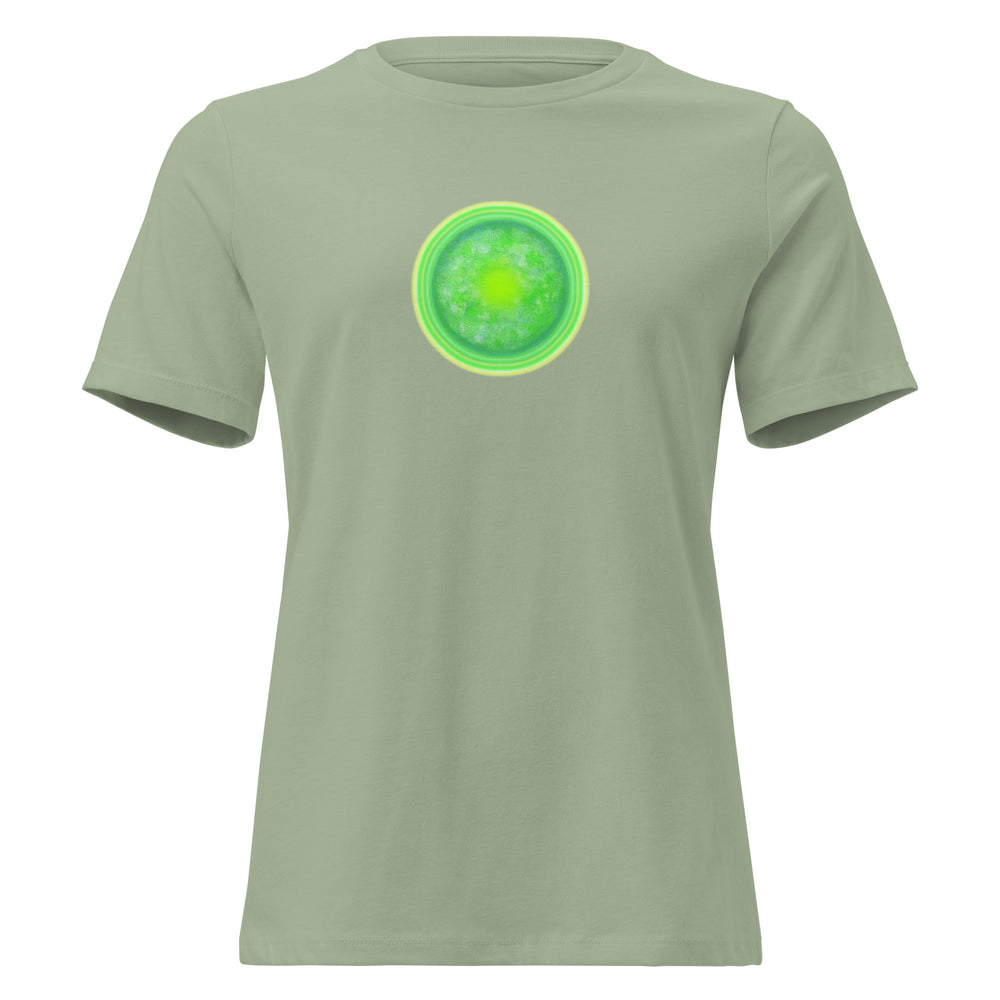 GREEN RELIGION · Green Sun · Women’s Relaxed Cotton T-Shirt
