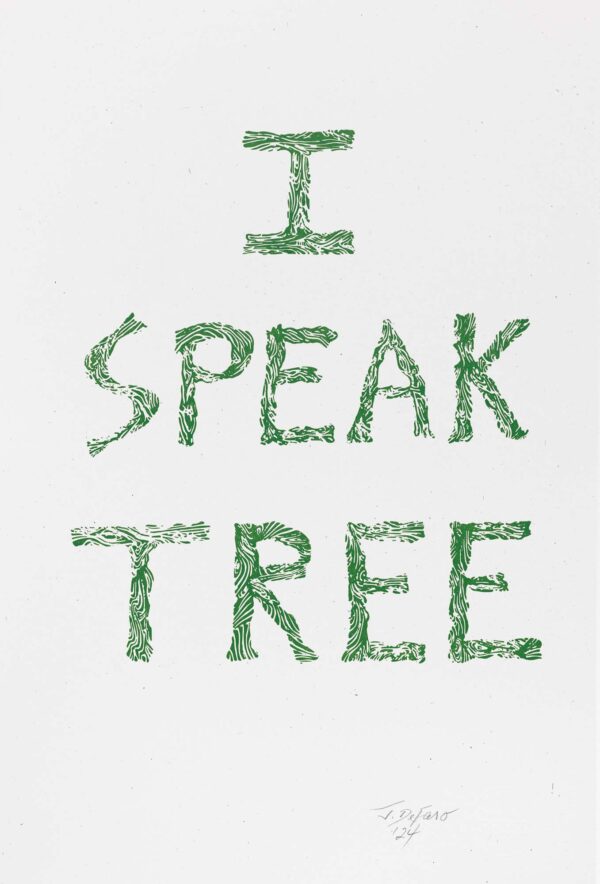 I SPEAK TREE limited edition fineartprint 2024 19by12.5 inches