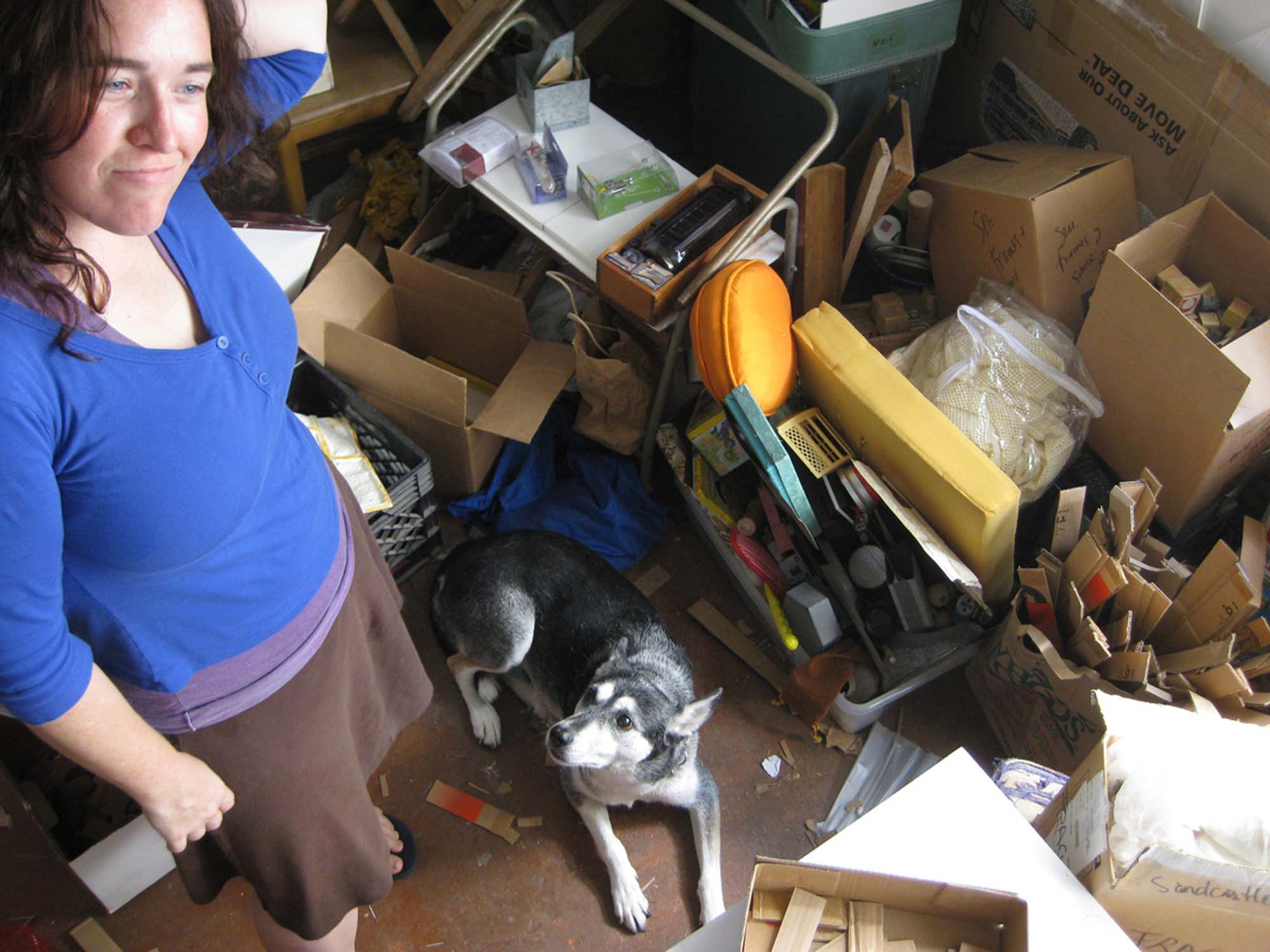 Kerry Phillips in her studio years ago.
