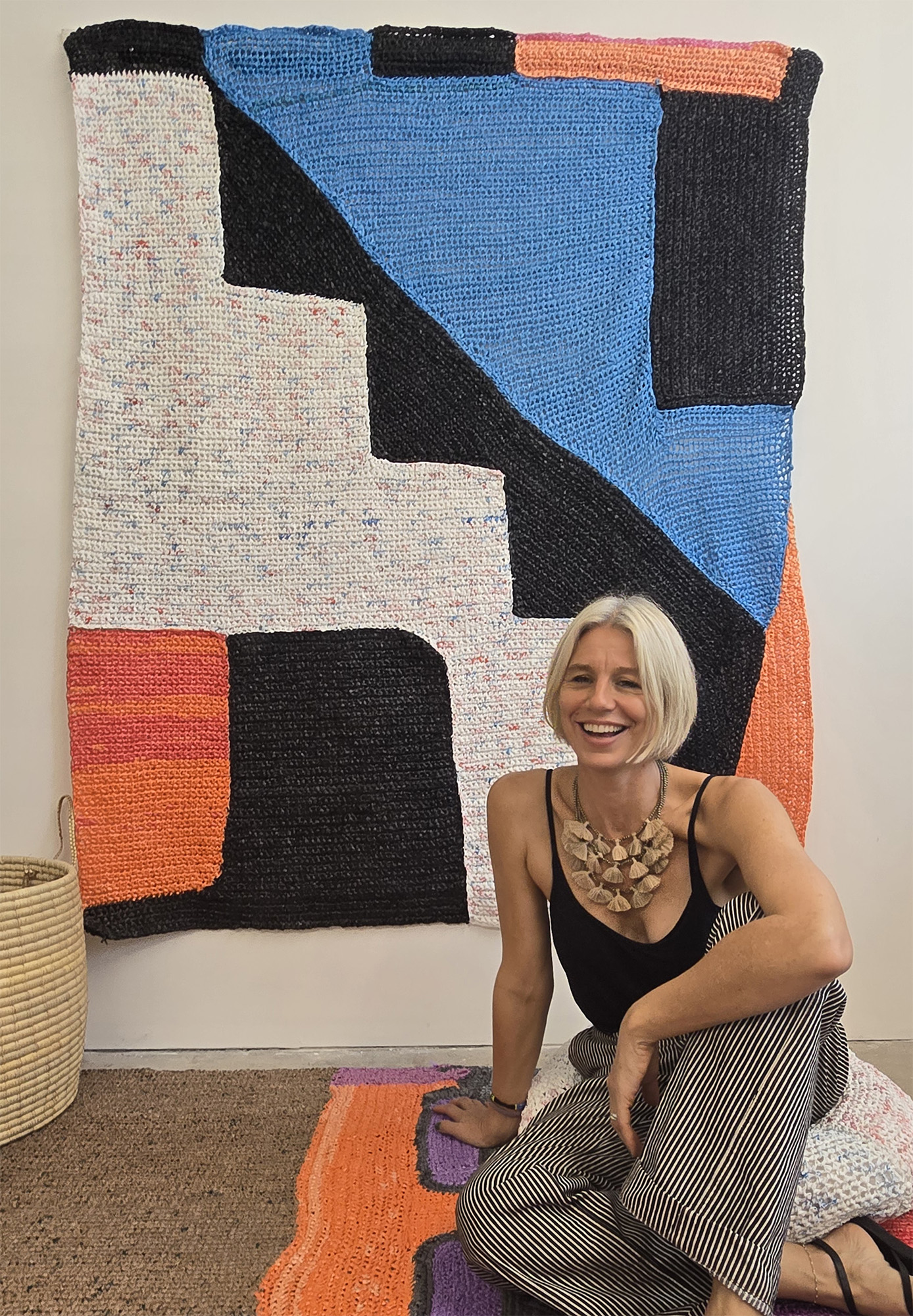 Jula Tullmann and Miami Maps. Studio at Collective 62 Miami. Photo by John DeFaro