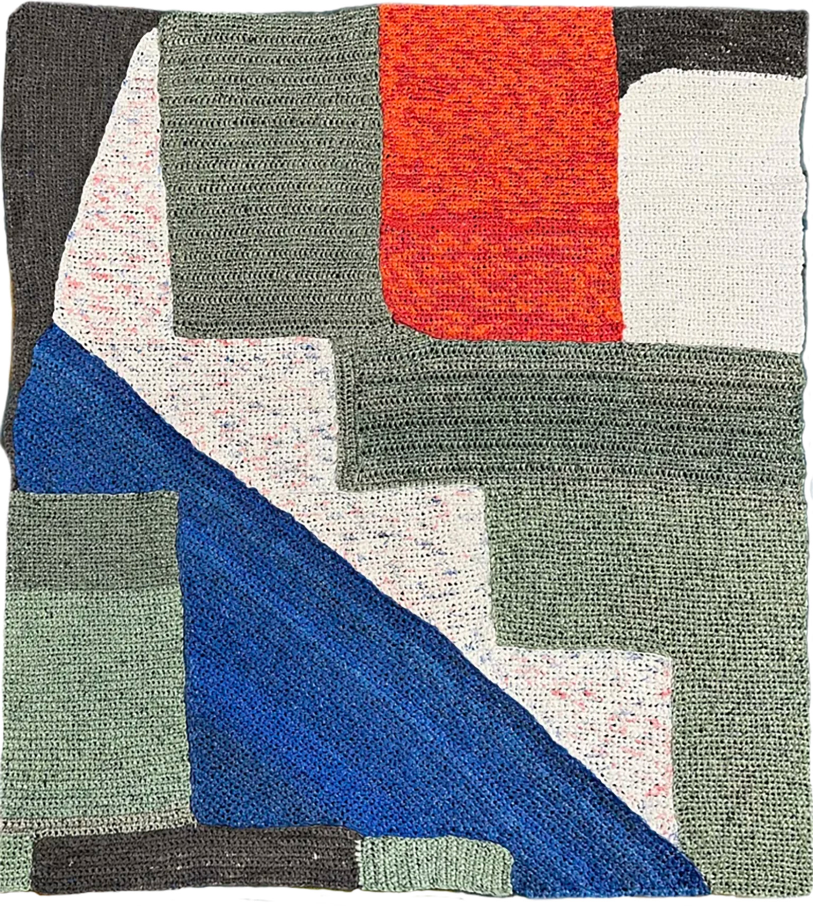 Hettler.Tüllmann. Miami Maps Hialeah Gardens. repurposed plastic bags. 58 by 46-inches