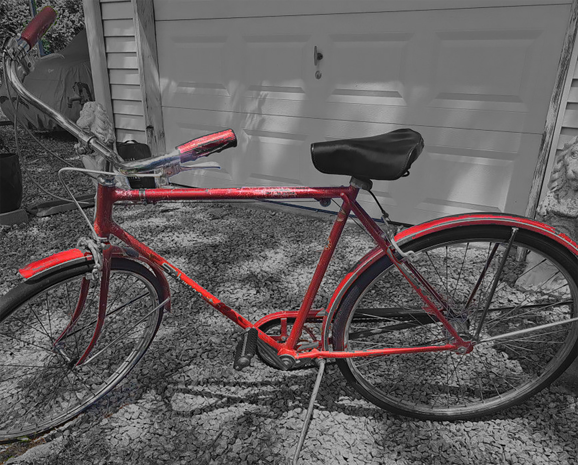Red Schwinn Racer 1970s